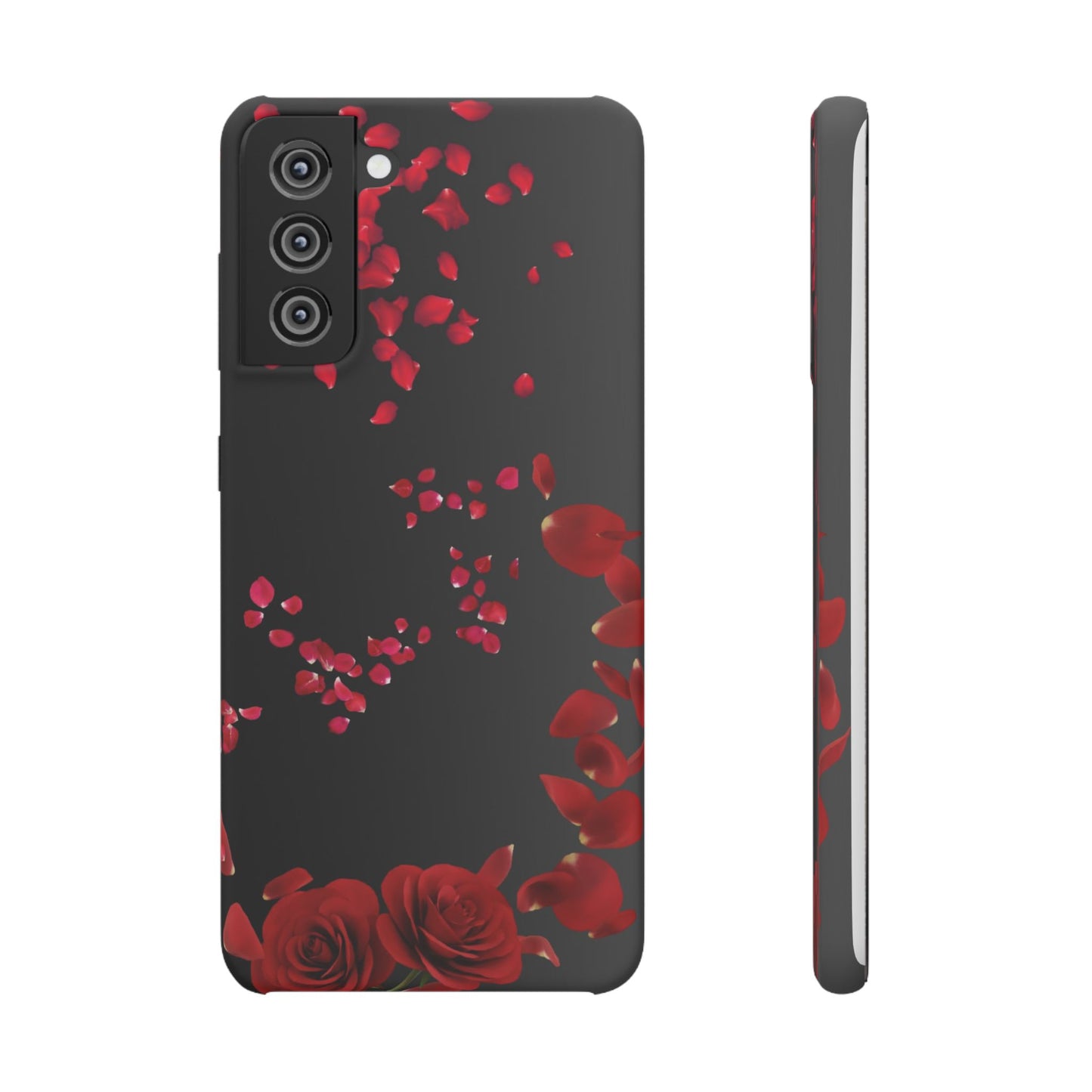 Romantic Floral Phone Case, Snap Case for Lovers, Cute Phone Cover, Gift for Her, Valentine's Day Accessory, Floral Design Snap Cases