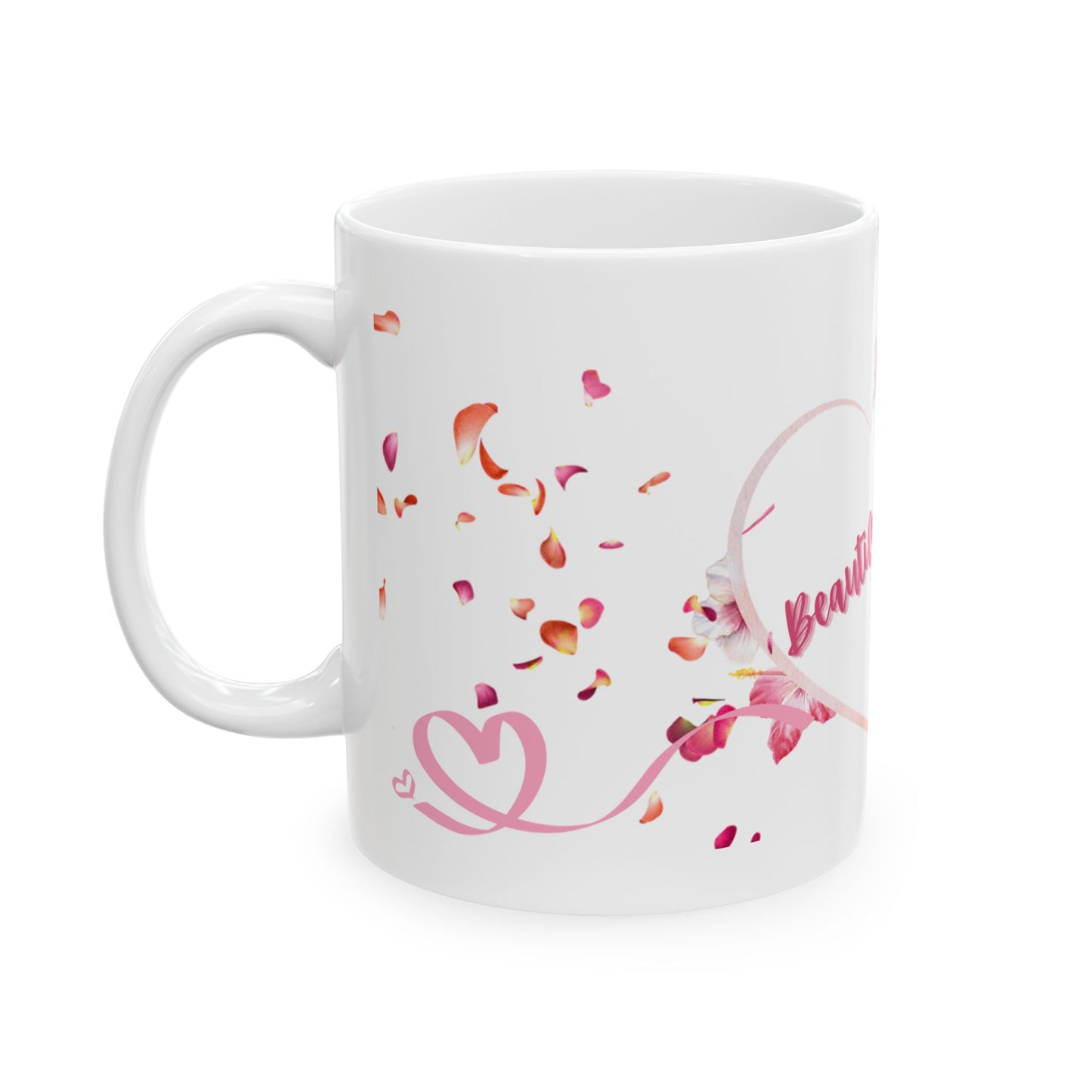 Floral Ceramic Mug – Inspirational Coffee Cup Gift