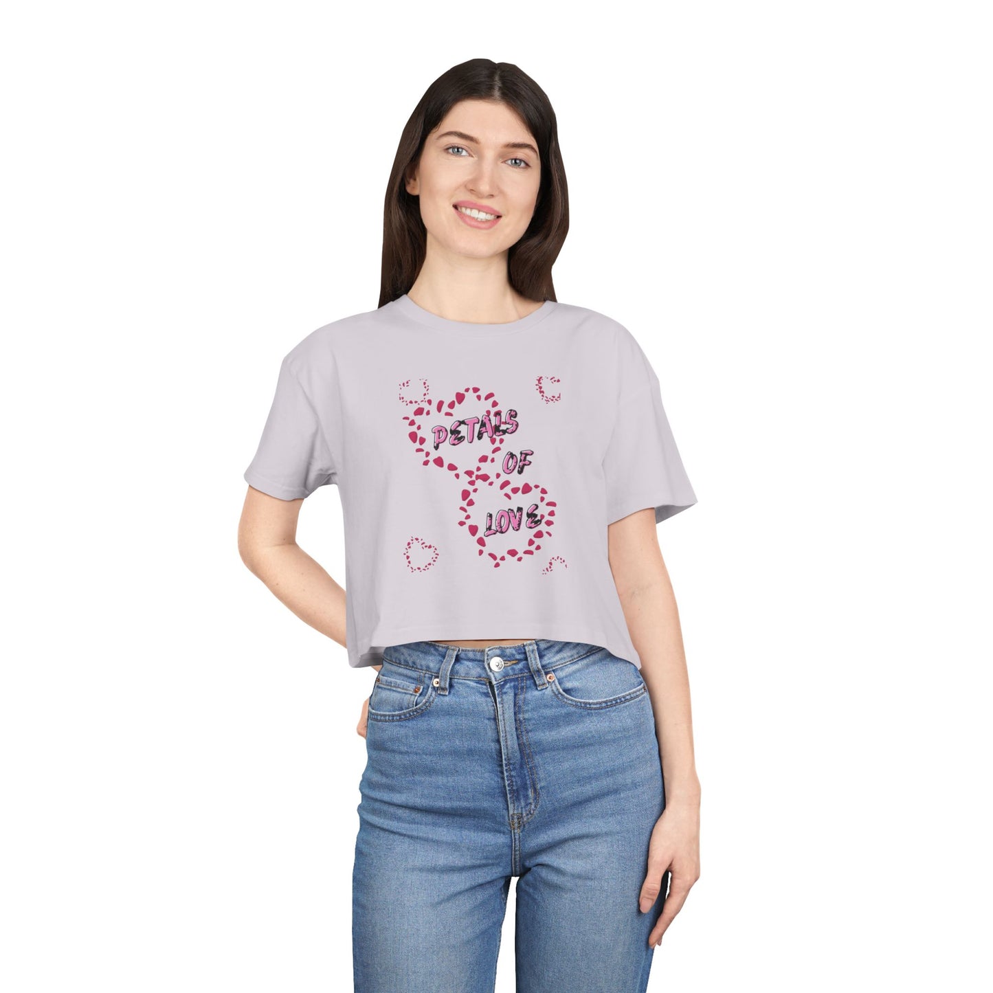 Petals of Love Women’s Crop Top – Stylish Gift for Her