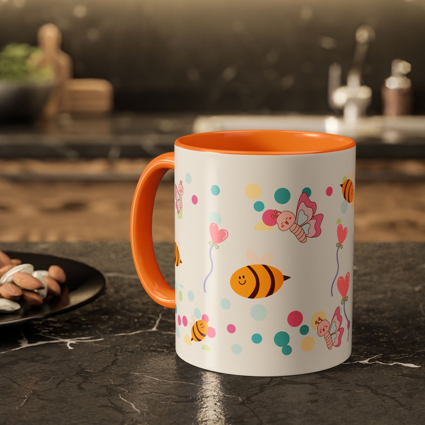 Cute Bee & Fairy Kids’ Mug – Colorful Drinkware