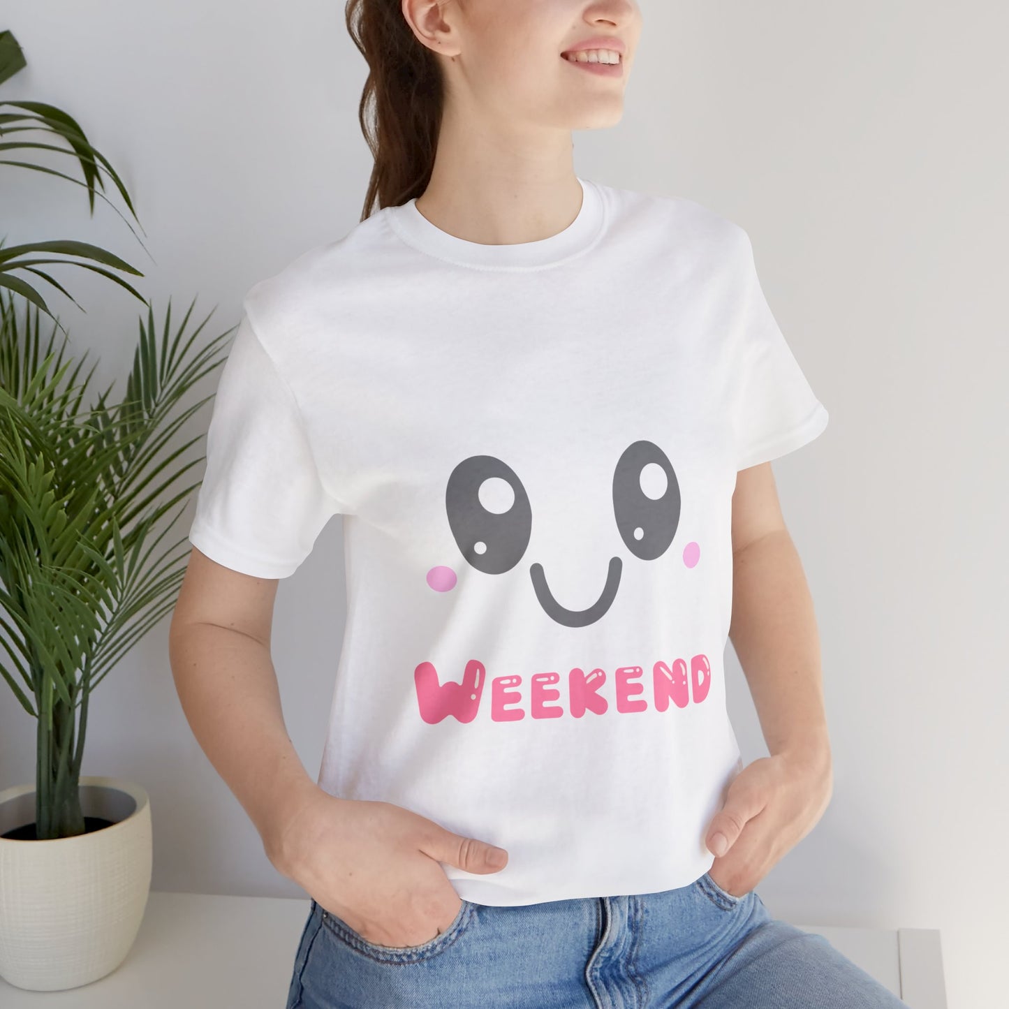 Weekend Kawaii Face T-Shirt