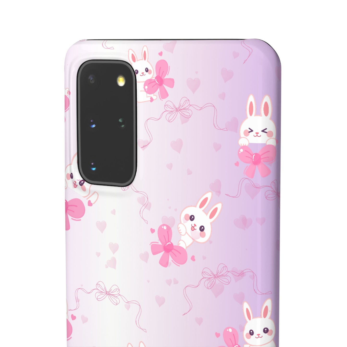 Cute Bunny Snap Cases, Pink Bunny Phone Case, Pastel Animal Phone Cover, Spring Accessories, Gift for Animal Lovers