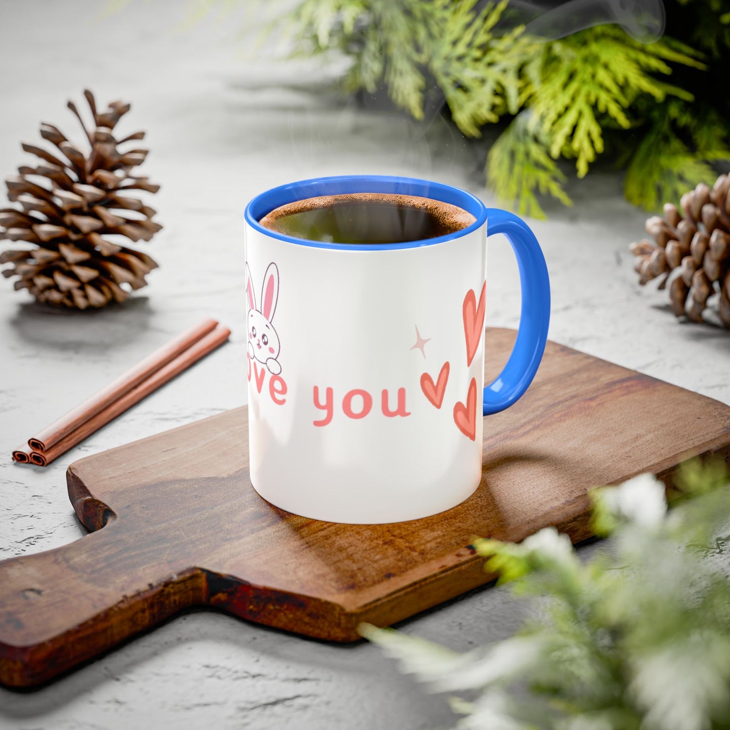 Colorful Bunny Coffee Mug – Sweet Gift for Love & Friendship