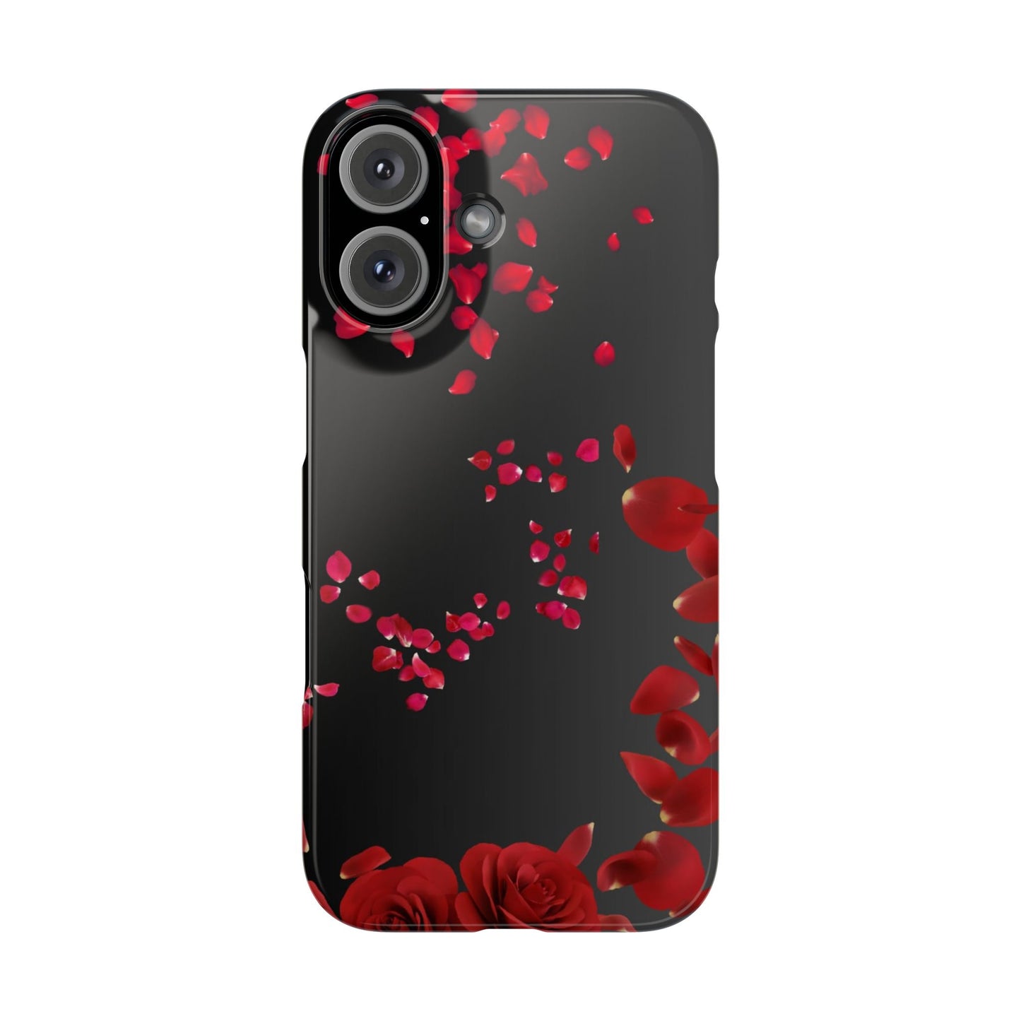 Romantic Rose Slim Phone Case - Floral Design, Love Gift, Phone Accessory, Customizable Cover, Valentine’s Day Present