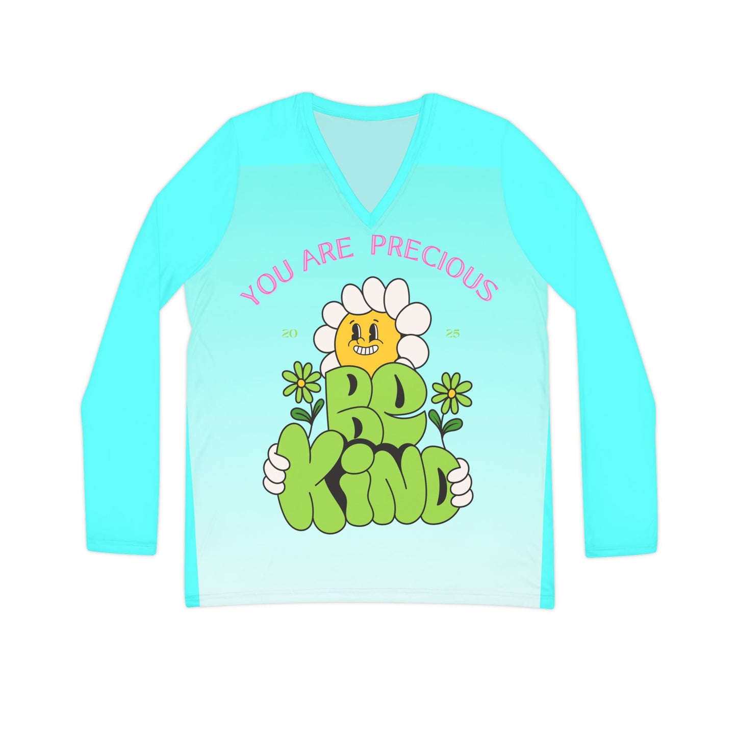 Boho Flower Kindness V-neck women's tee