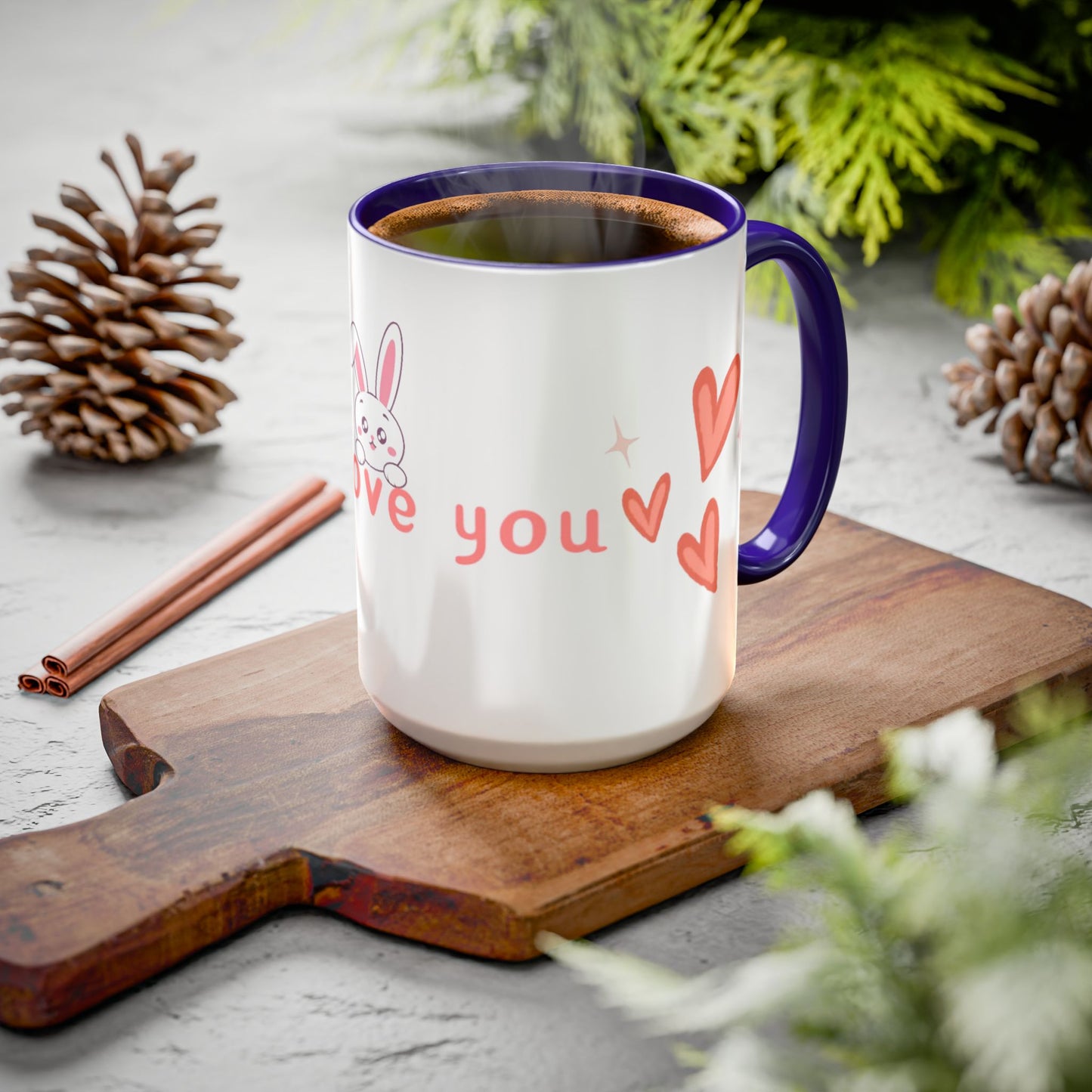 Colorful Bunny Coffee Mug – Sweet Gift for Love & Friendship