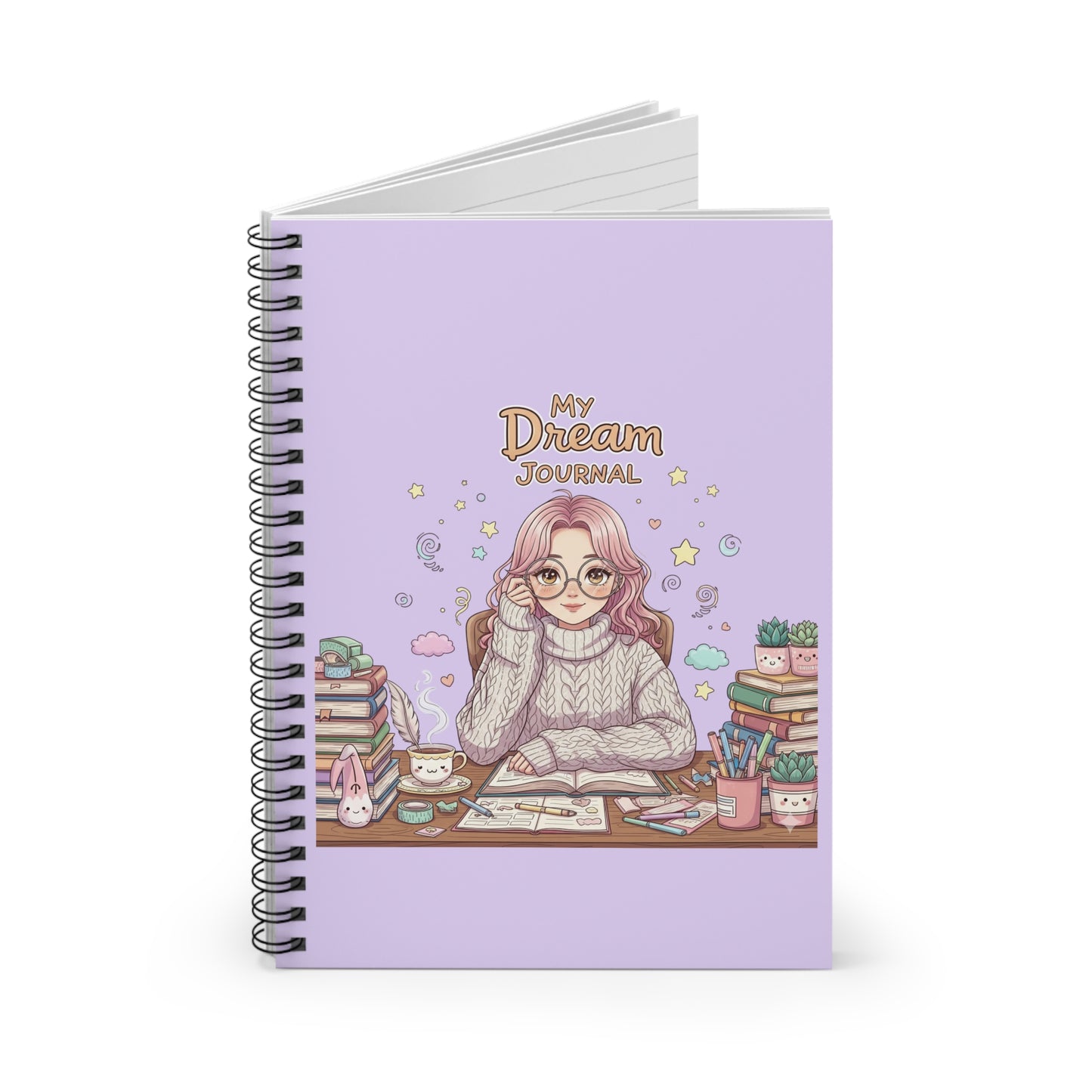 Aesthetic Manhwa style Journal – Cute Pastel Notebook