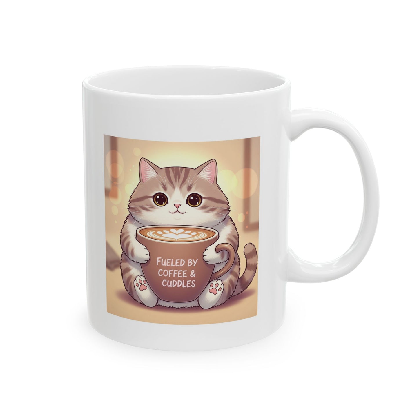 Coffee & Cuddle Ceramic Mug