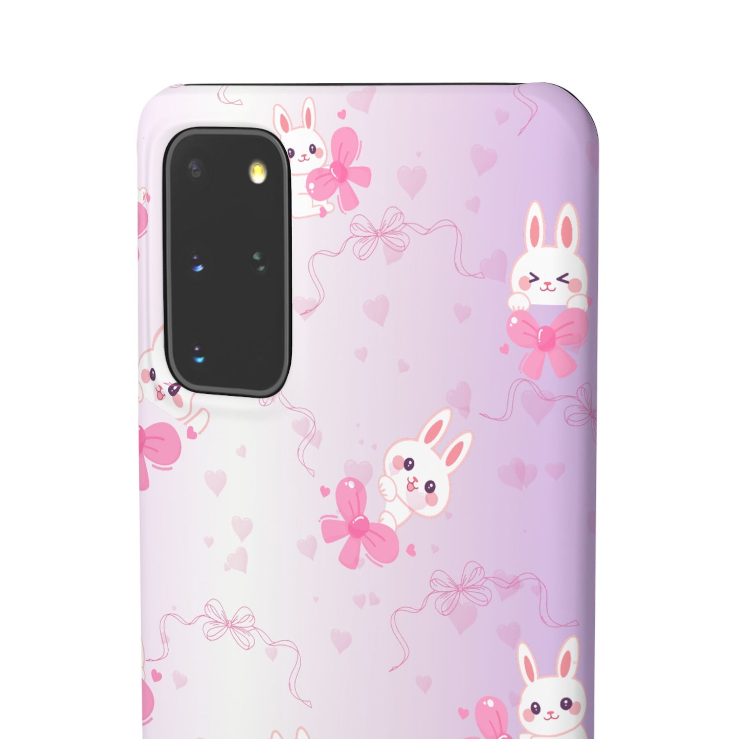 Cute Bunny Snap Cases, Pink Bunny Phone Case, Pastel Animal Phone Cover, Spring Accessories, Gift for Animal Lovers