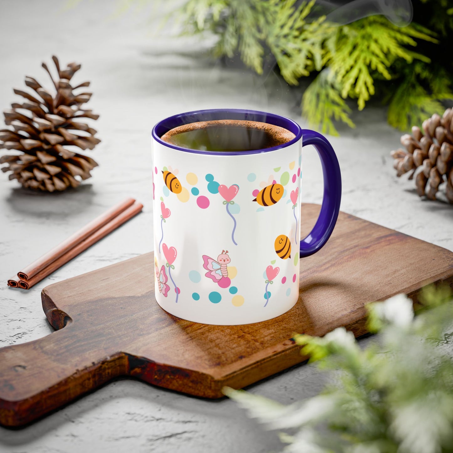 Cute Bee & Fairy Kids’ Mug – Colorful Drinkware