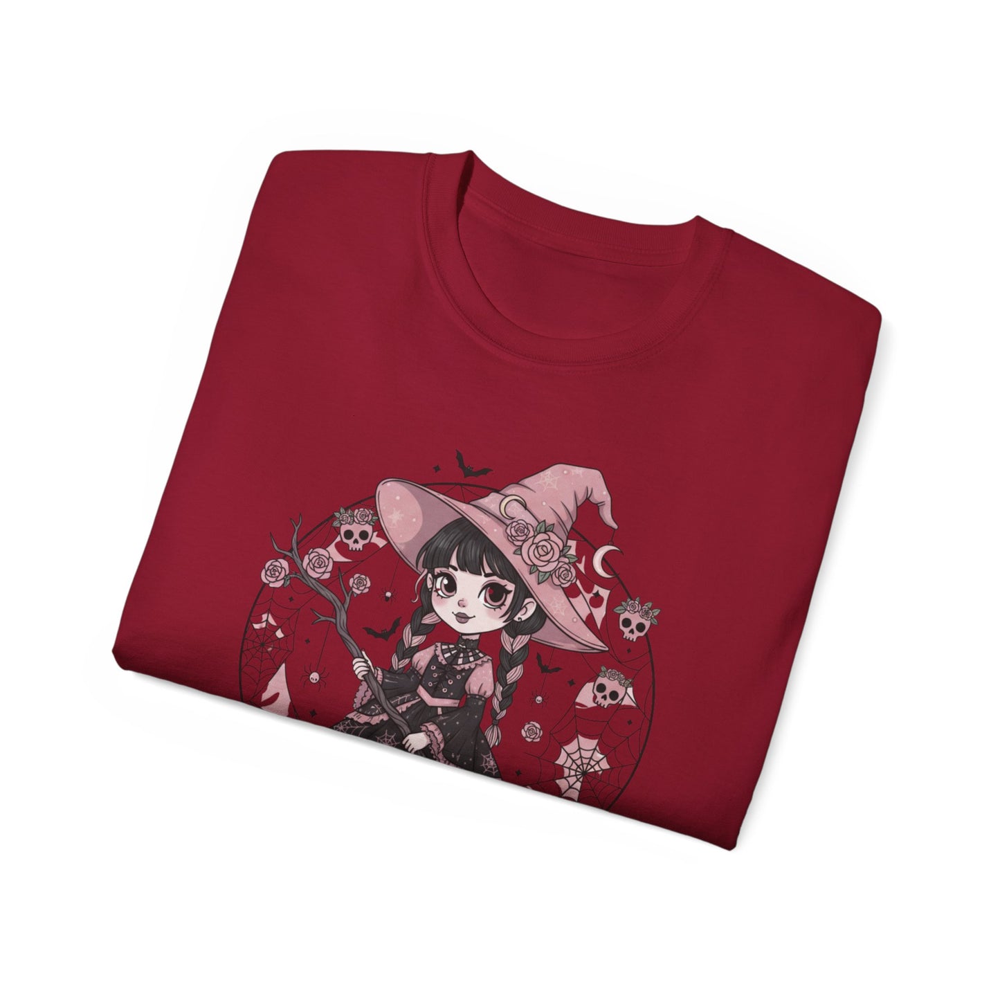 Spooky & Sweet Witch Halloween T-Shirt | Cute Witchy Unisex Graphic Tee