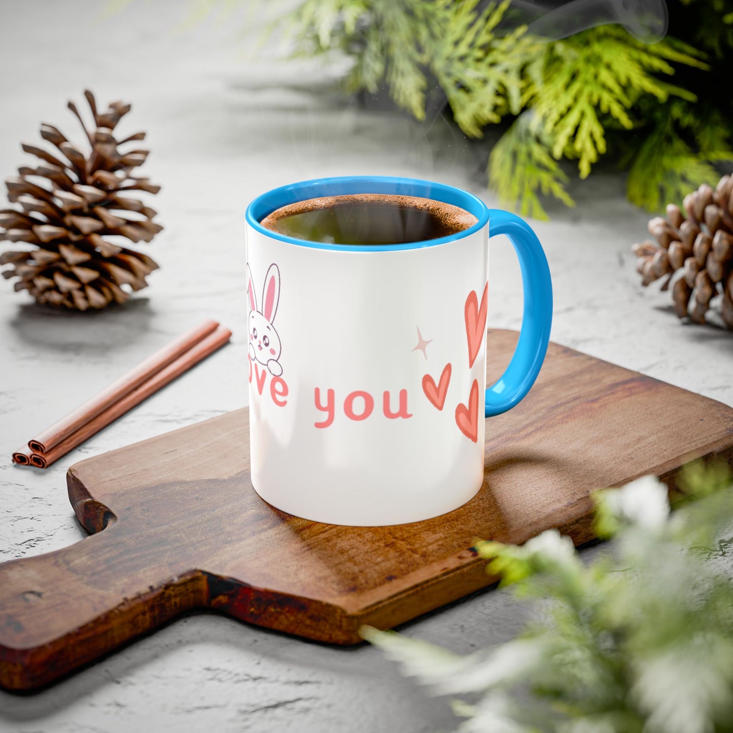 Colorful Bunny Coffee Mug – Sweet Gift for Love & Friendship