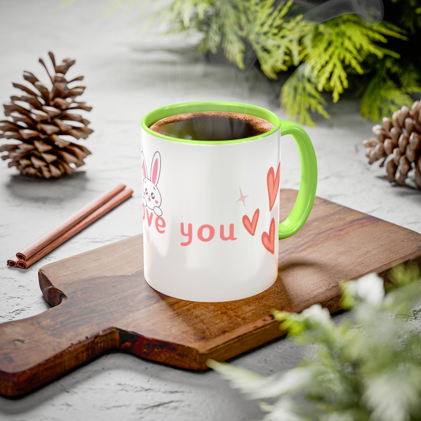 Colorful Bunny Coffee Mug – Sweet Gift for Love & Friendship