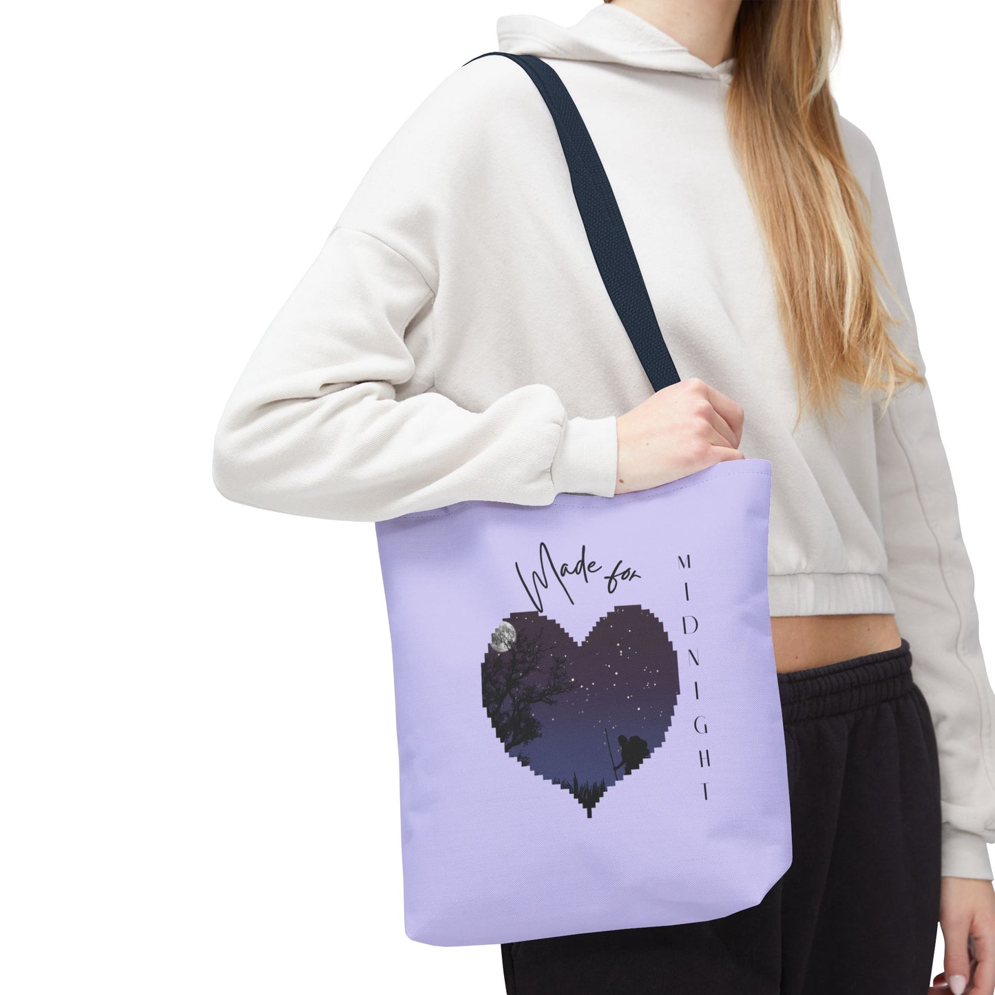 Midnight Heart Tote | Modern, Eco-Friendly Carryall