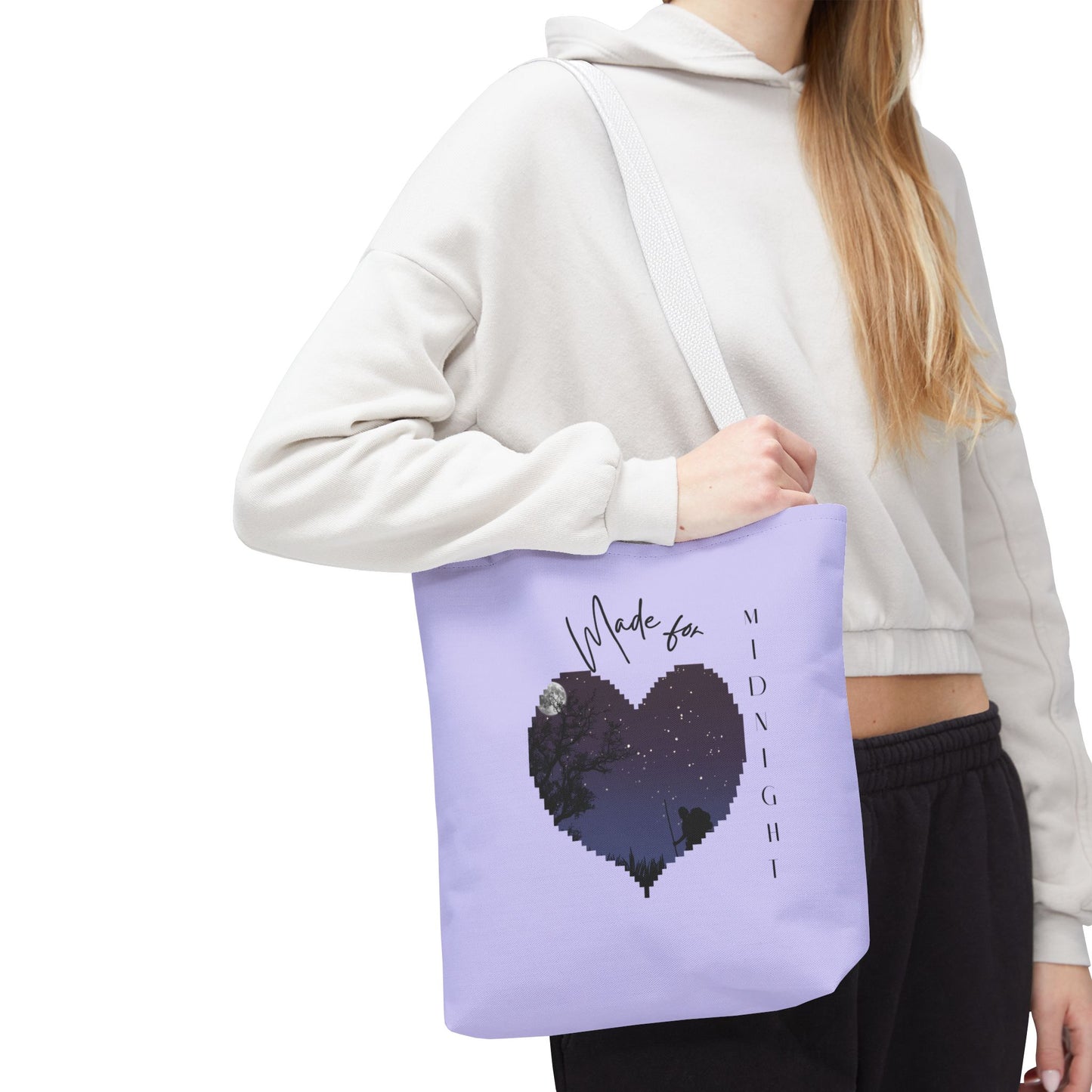 Midnight Heart Tote | Modern, Eco-Friendly Carryall