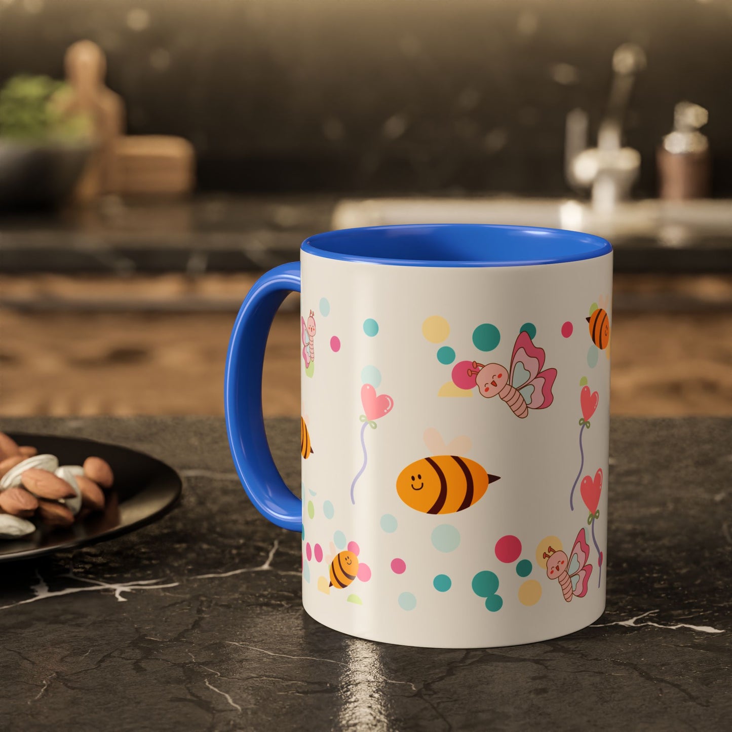Cute Bee & Fairy Kids’ Mug – Colorful Drinkware