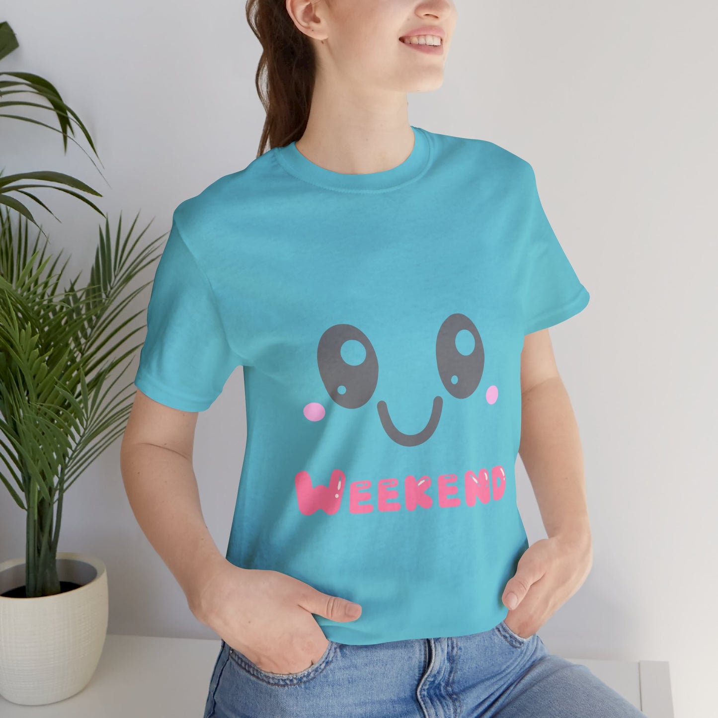 Weekend Kawaii Face T-Shirt