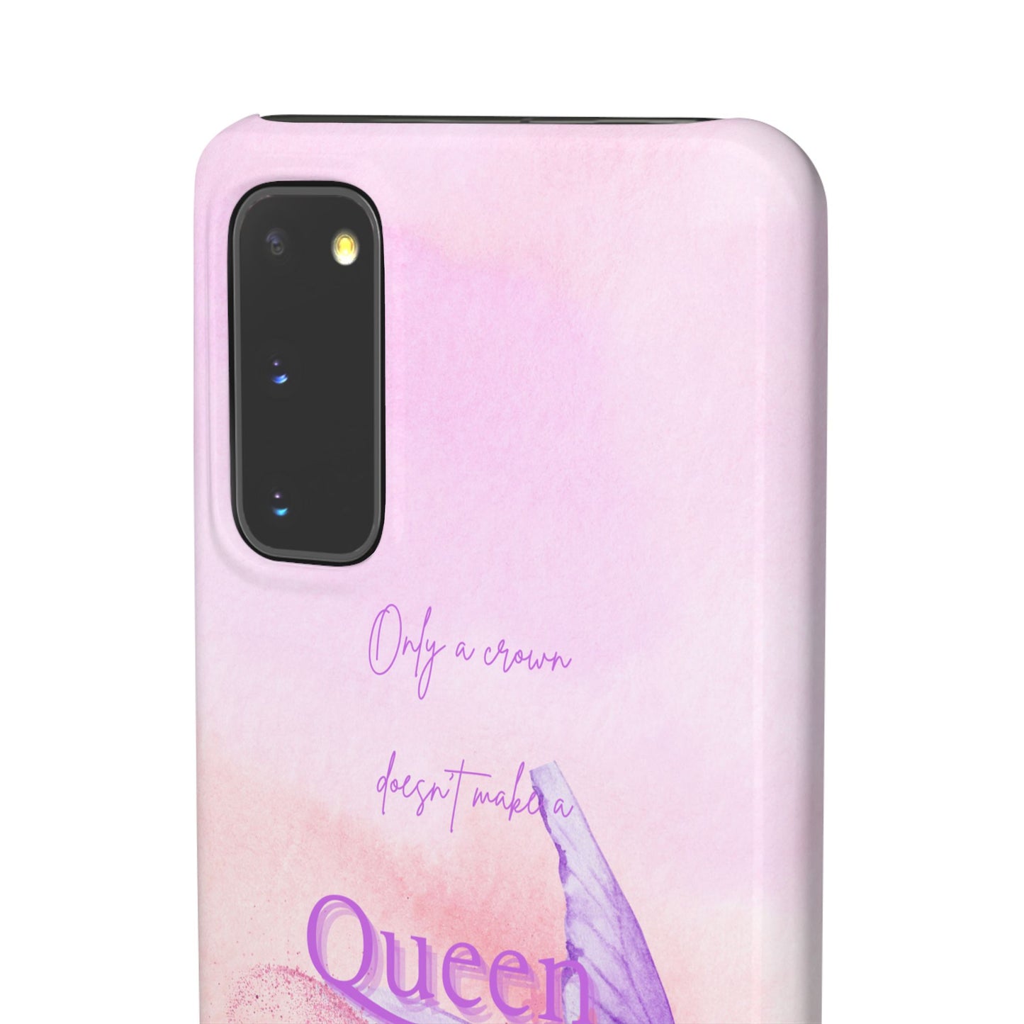 Butterfly Queen Phone Case, Floral Snap Case for Women, Dreamy Aesthetic