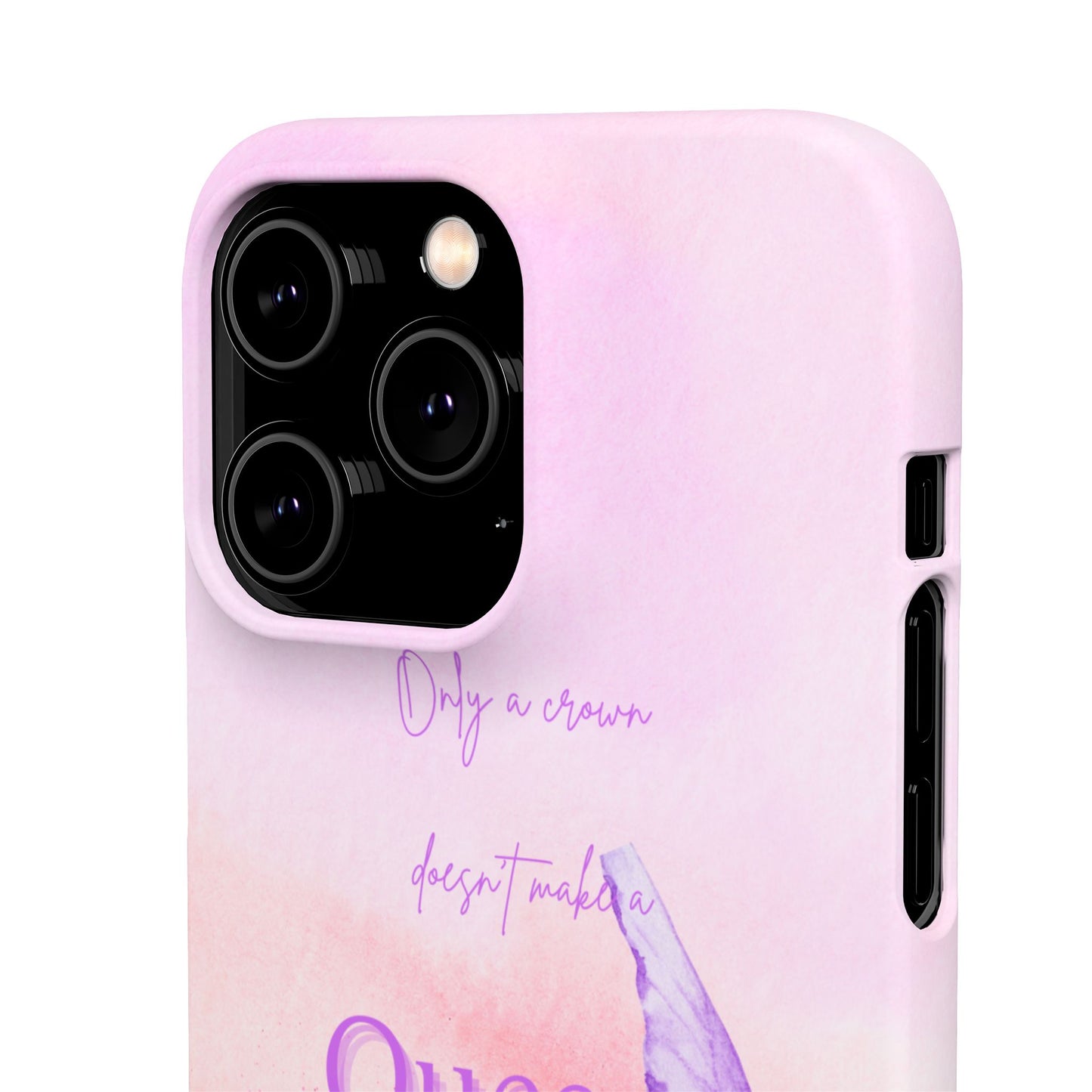 Butterfly Queen Phone Case, Floral Snap Case for Women, Dreamy Aesthetic