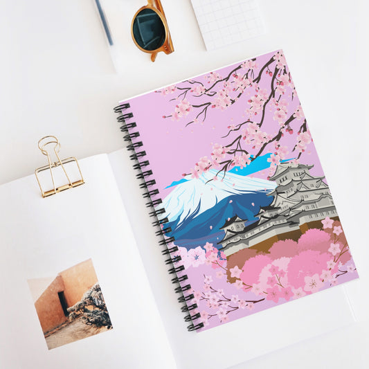 Cherry Blossom Spiral Notebook