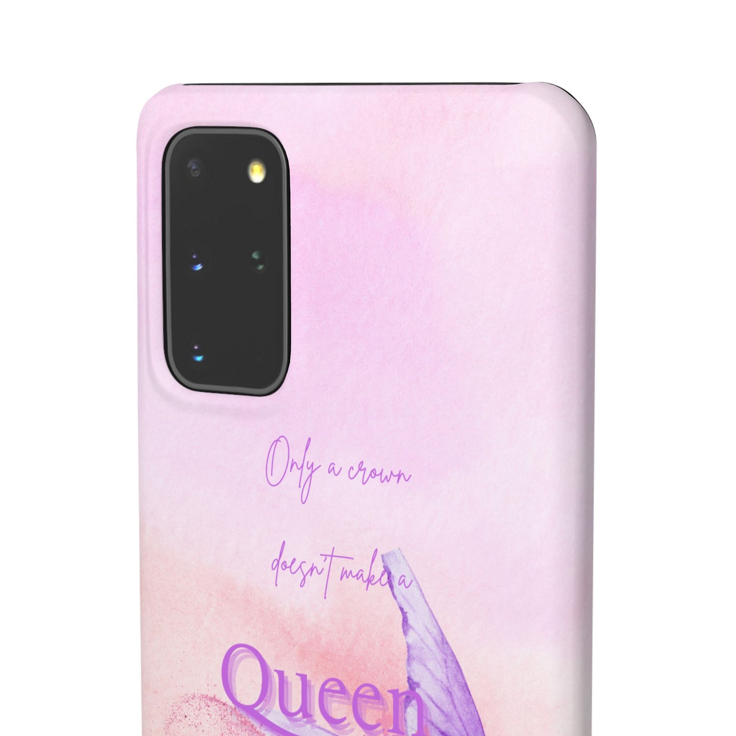 Butterfly Queen Phone Case, Floral Snap Case for Women, Dreamy Aesthetic