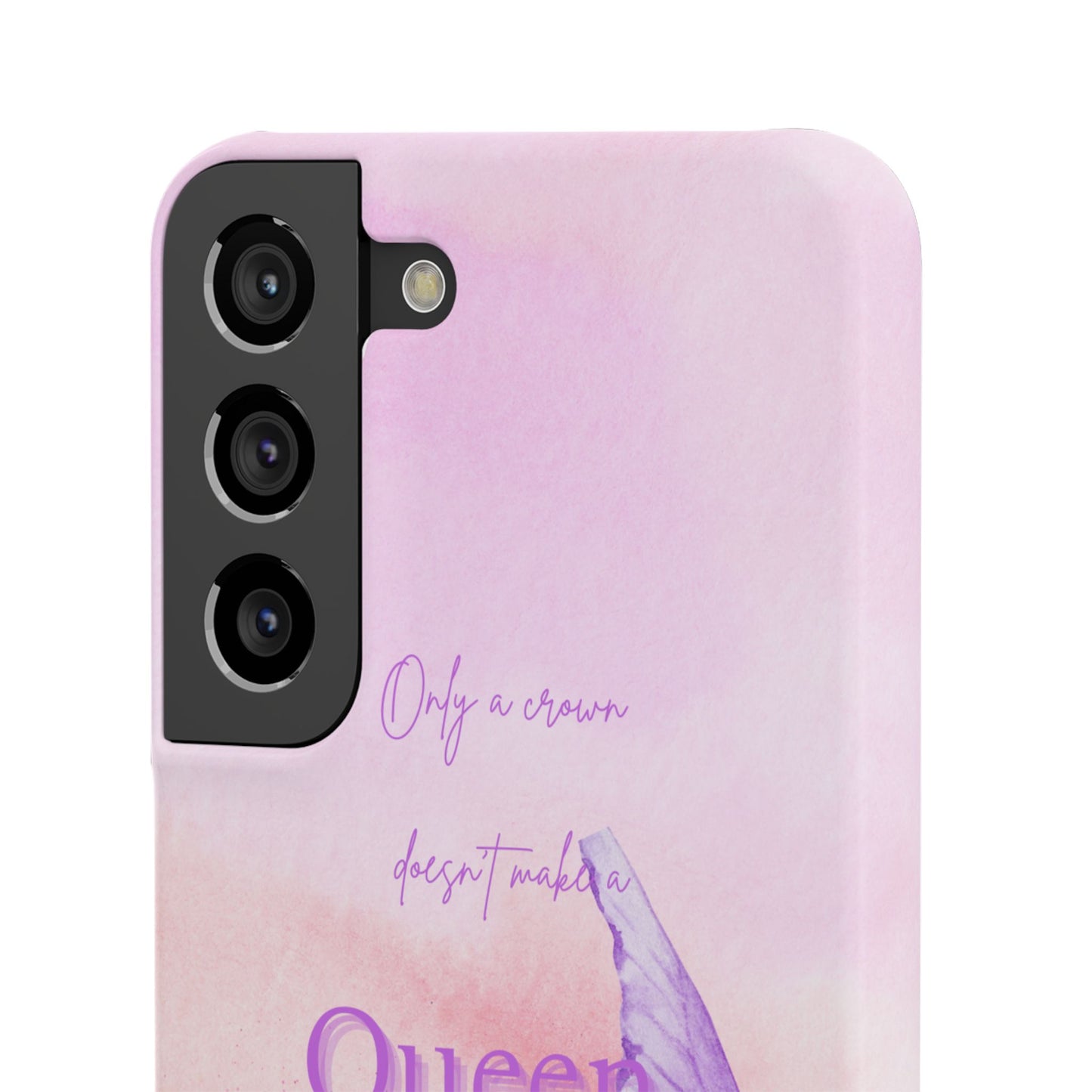 Butterfly Queen Phone Case, Floral Snap Case for Women, Dreamy Aesthetic
