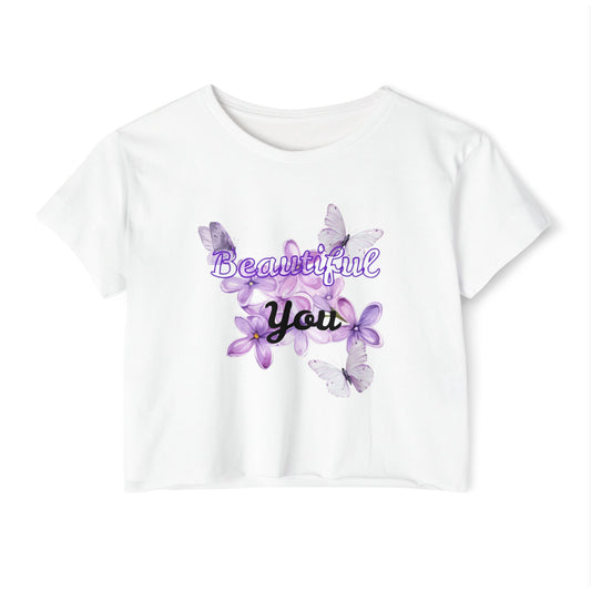 Butterfly Print Boho Tee