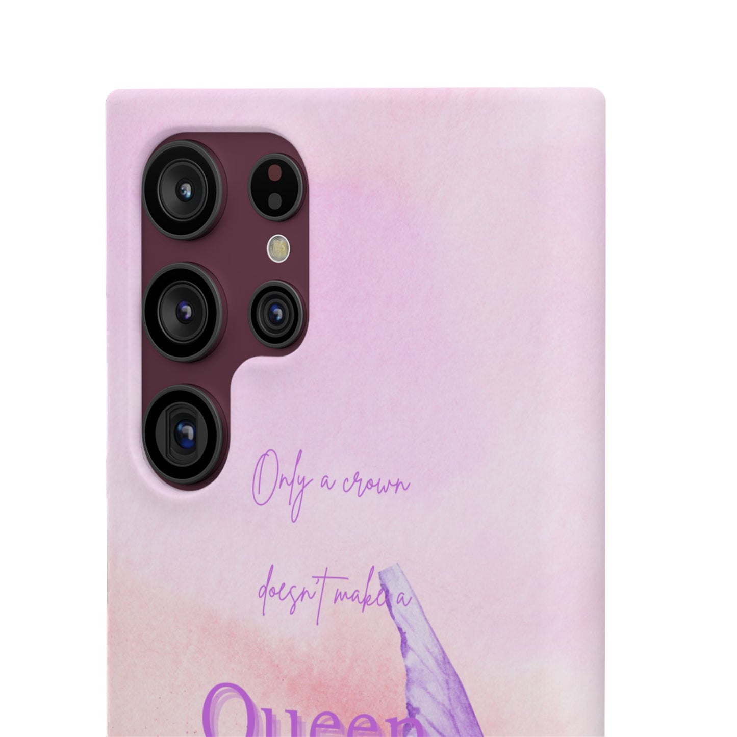 Butterfly Queen Phone Case, Floral Snap Case for Women, Dreamy Aesthetic