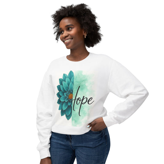 "Hope" unisex long sleeves  sweat shirt