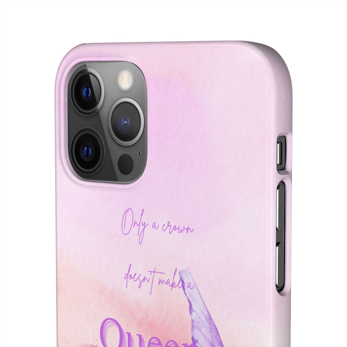 Butterfly Queen Phone Case, Floral Snap Case for Women, Dreamy Aesthetic