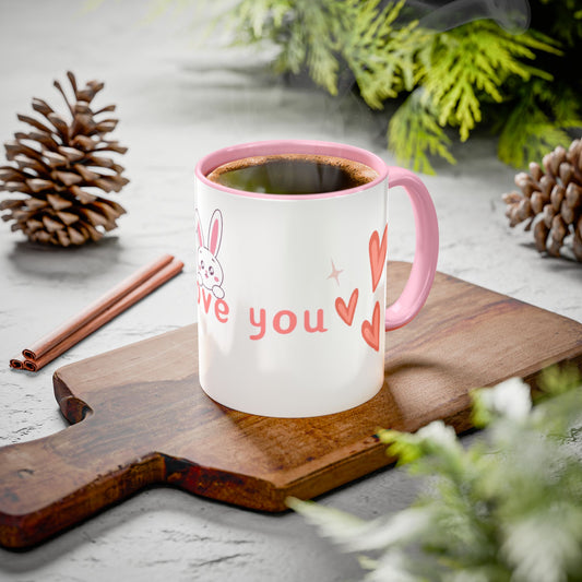 Colorful Bunny Coffee Mug – Sweet Gift for Love & Friendship