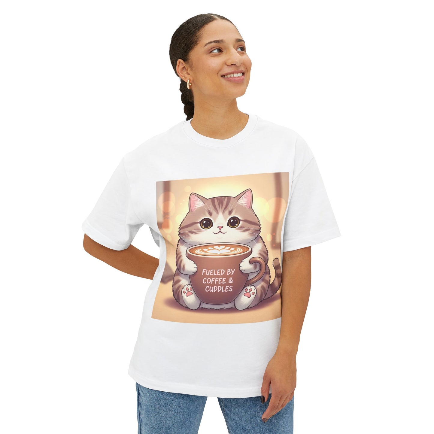 Coffee and Cuddle Unisex Oversized Boxy