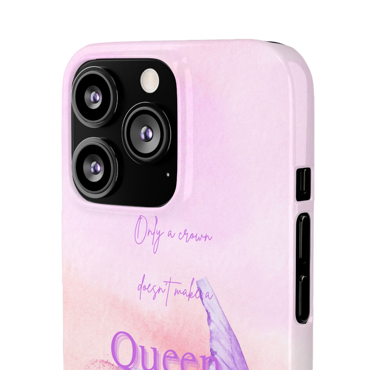 Butterfly Queen Phone Case, Floral Snap Case for Women, Dreamy Aesthetic