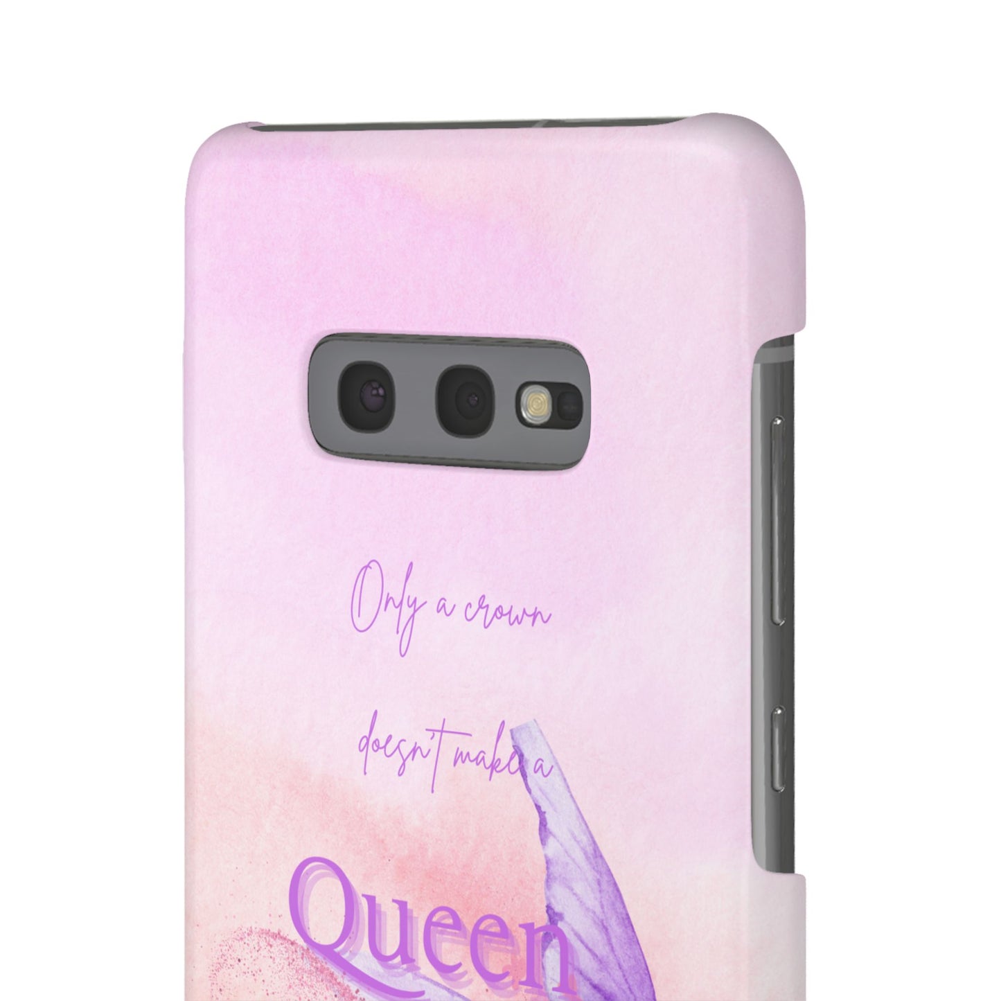 Butterfly Queen Phone Case, Floral Snap Case for Women, Dreamy Aesthetic