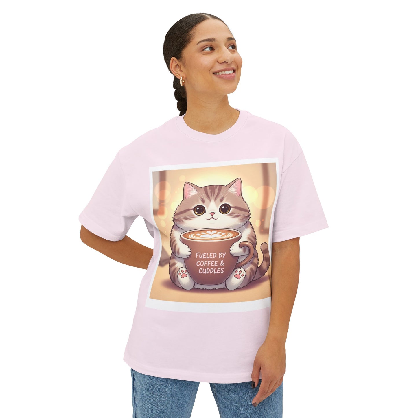 Coffee and Cuddle Unisex Oversized Boxy