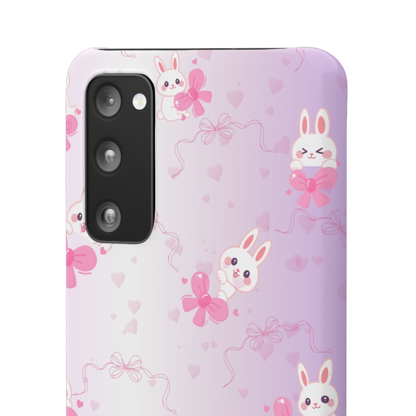 Cute Bunny Snap Cases, Pink Bunny Phone Case, Pastel Animal Phone Cover, Spring Accessories, Gift for Animal Lovers