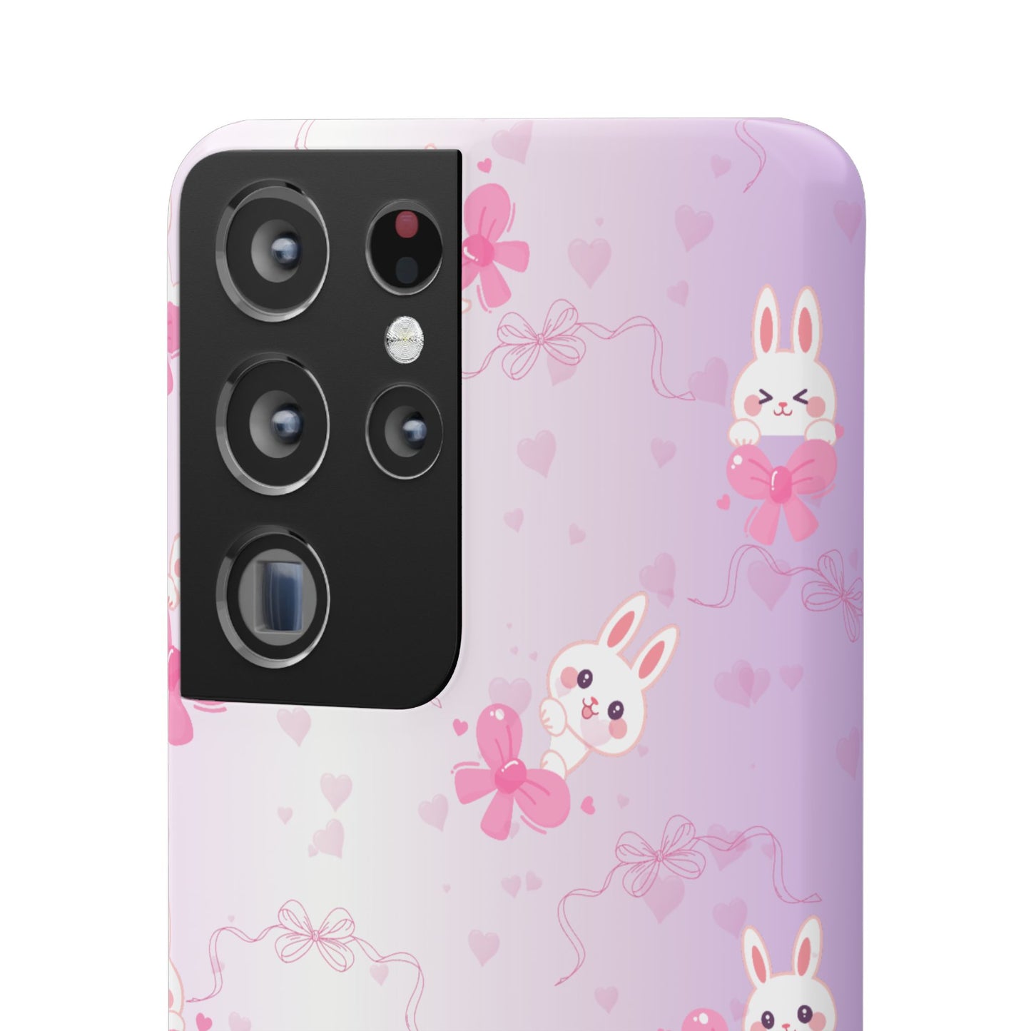 Cute Bunny Snap Cases, Pink Bunny Phone Case, Pastel Animal Phone Cover, Spring Accessories, Gift for Animal Lovers