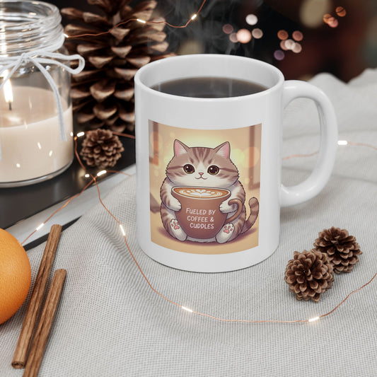 Coffee & Cuddle Ceramic Mug