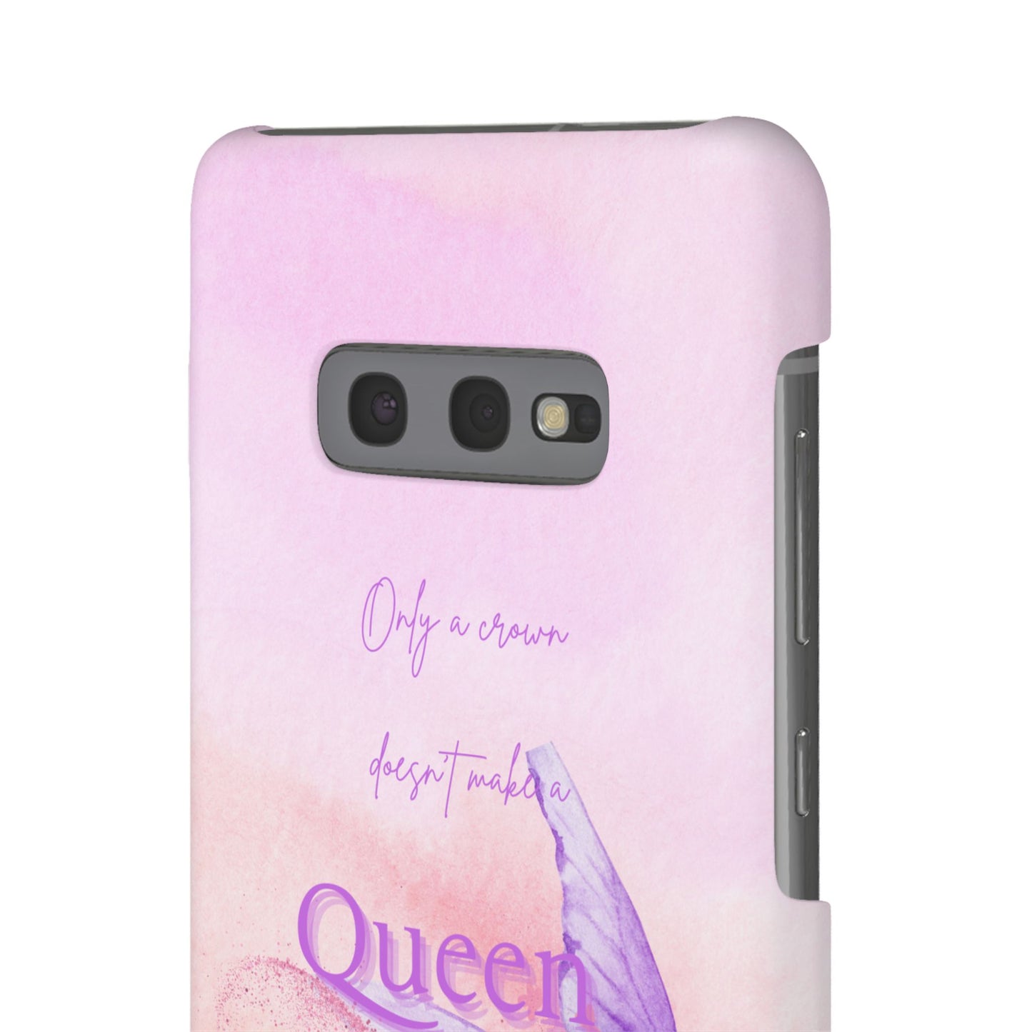 Butterfly Queen Phone Case, Floral Snap Case for Women, Dreamy Aesthetic