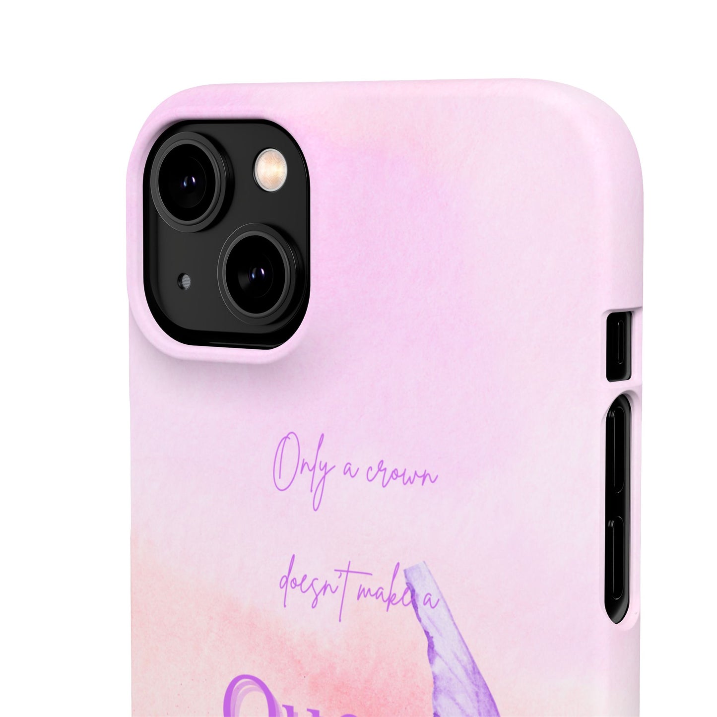 Butterfly Queen Phone Case, Floral Snap Case for Women, Dreamy Aesthetic