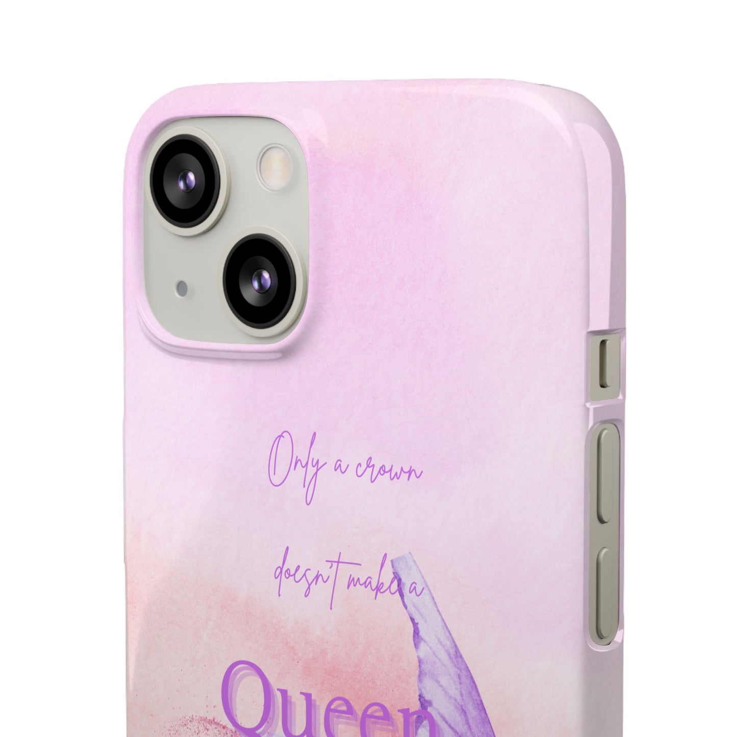 Butterfly Queen Phone Case, Floral Snap Case for Women, Dreamy Aesthetic