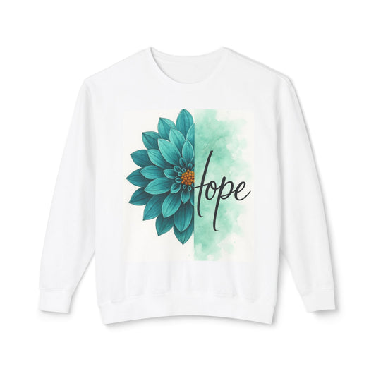 "Hope" unisex long sleeves  sweat shirt