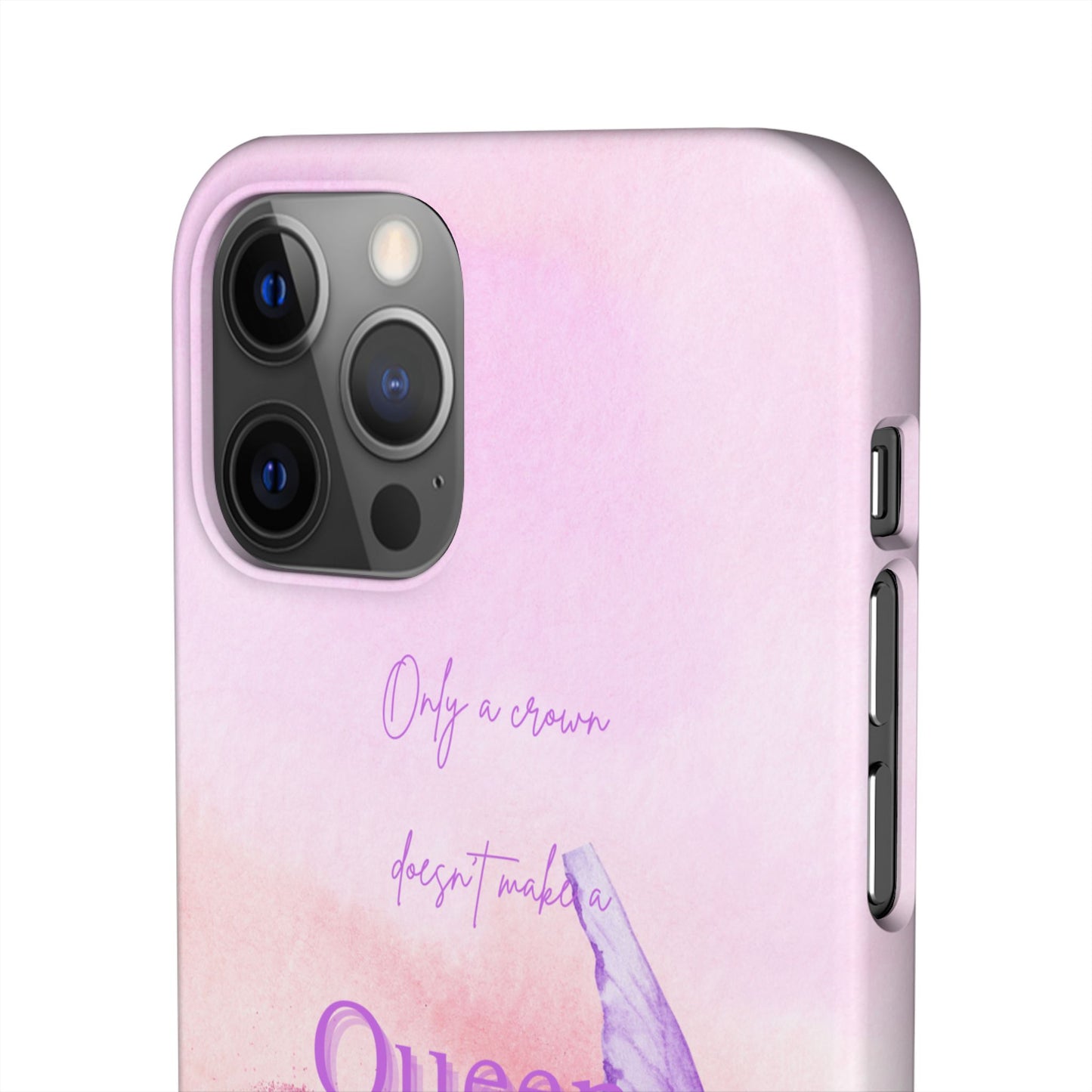 Butterfly Queen Phone Case, Floral Snap Case for Women, Dreamy Aesthetic