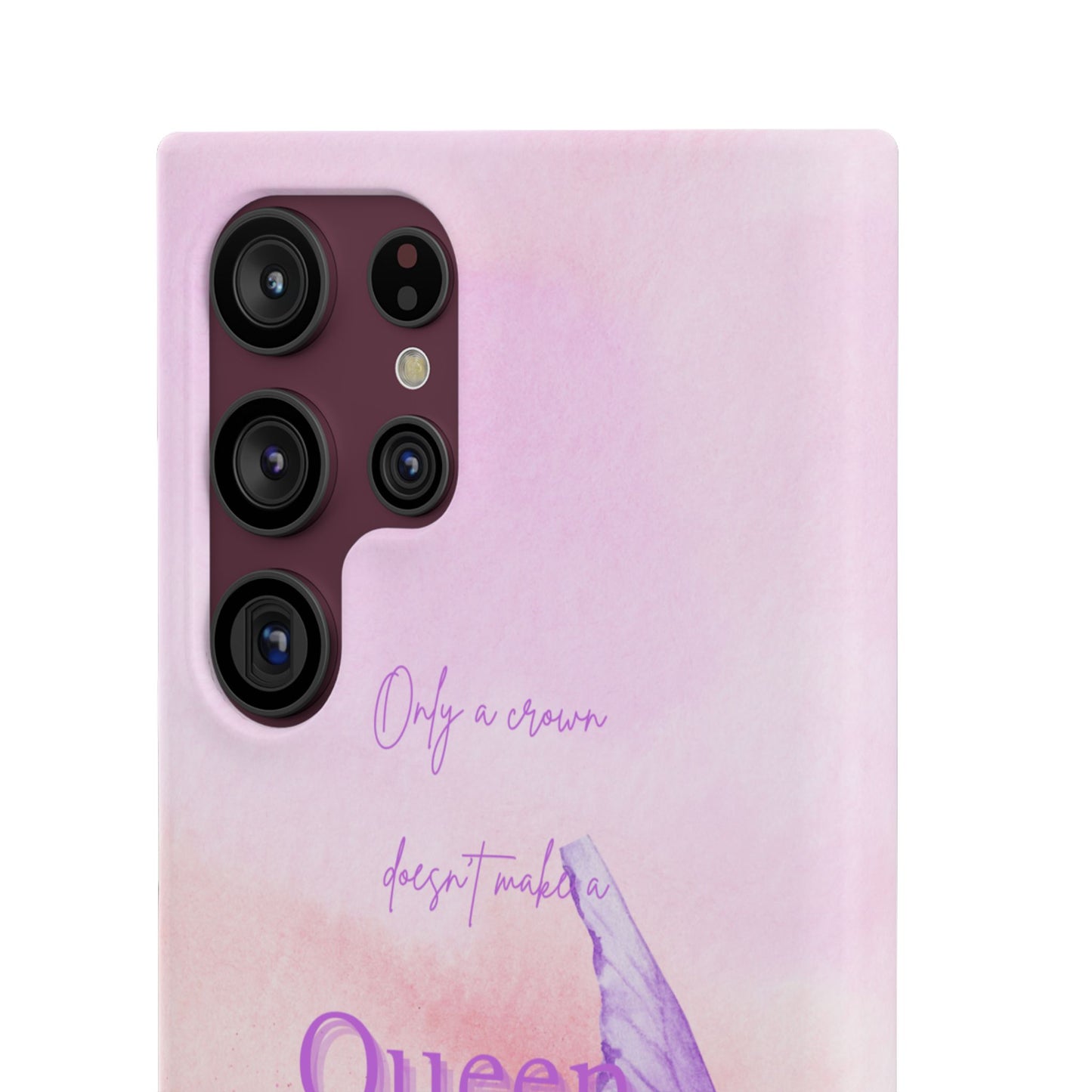Butterfly Queen Phone Case, Floral Snap Case for Women, Dreamy Aesthetic
