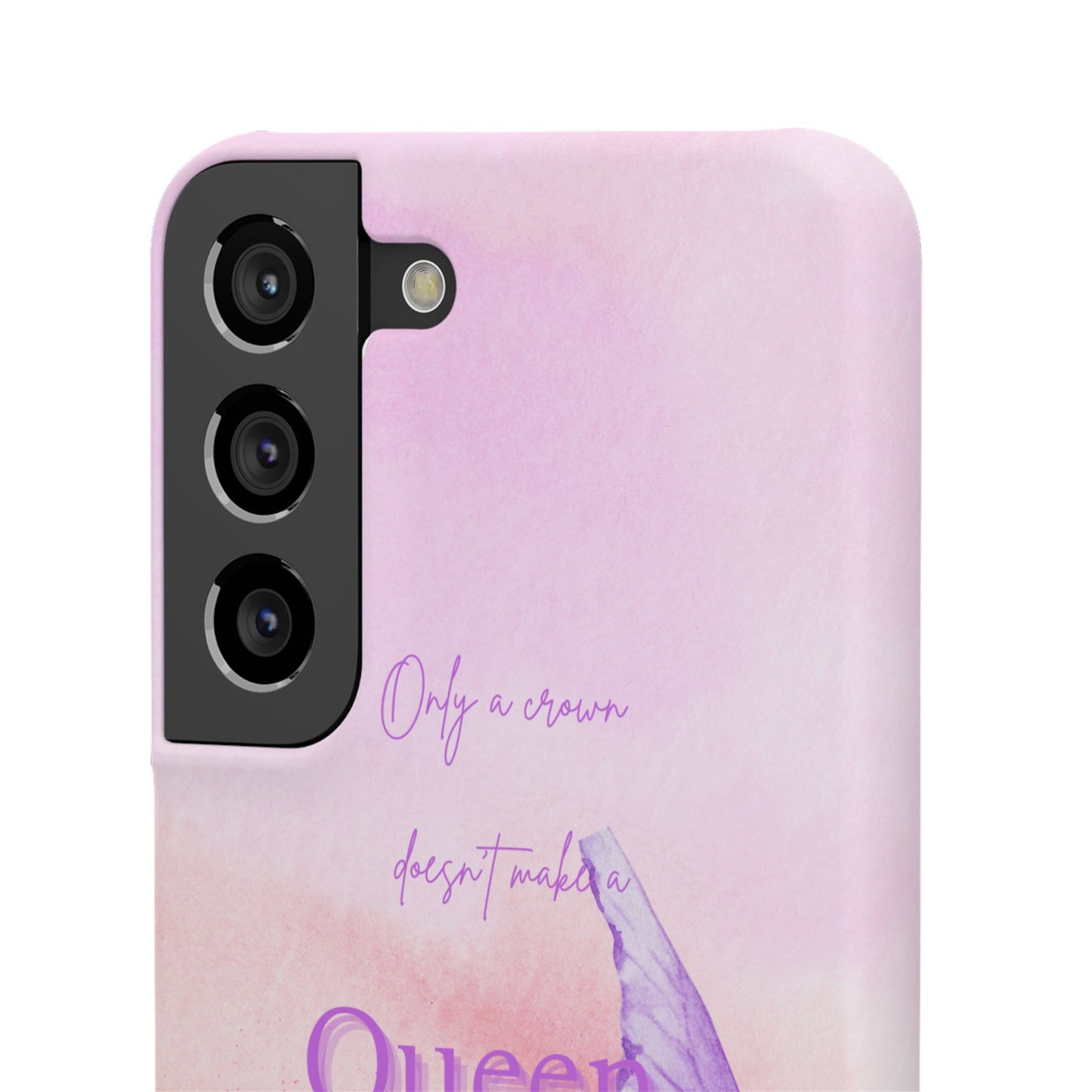 Butterfly Queen Phone Case, Floral Snap Case for Women, Dreamy Aesthetic