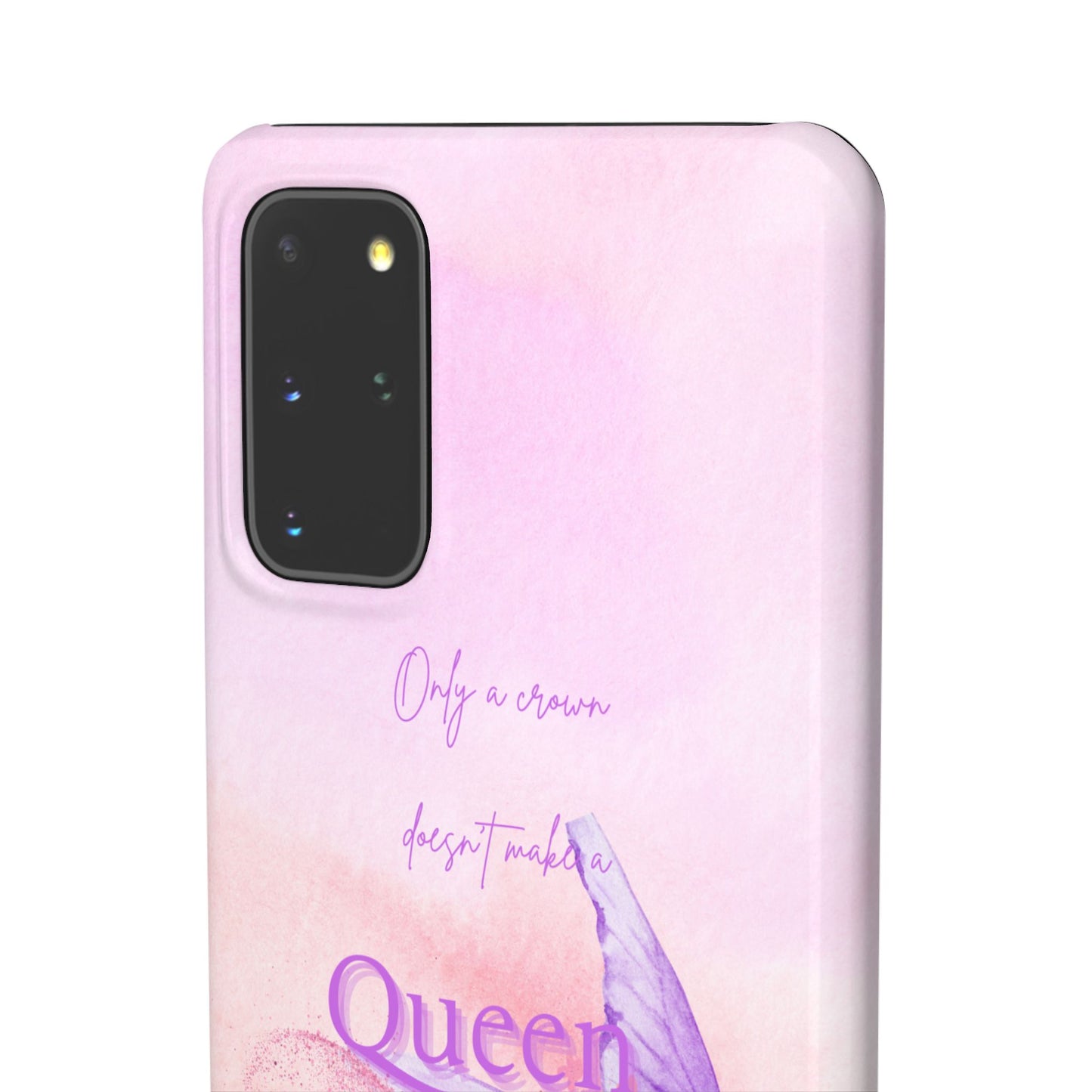 Butterfly Queen Phone Case, Floral Snap Case for Women, Dreamy Aesthetic
