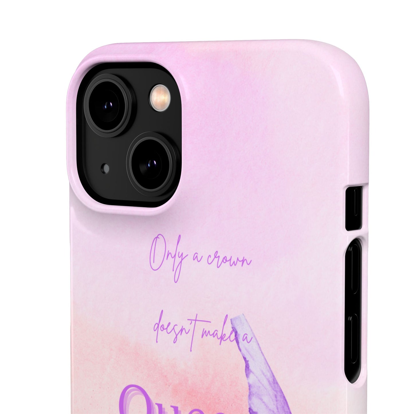 Butterfly Queen Phone Case, Floral Snap Case for Women, Dreamy Aesthetic